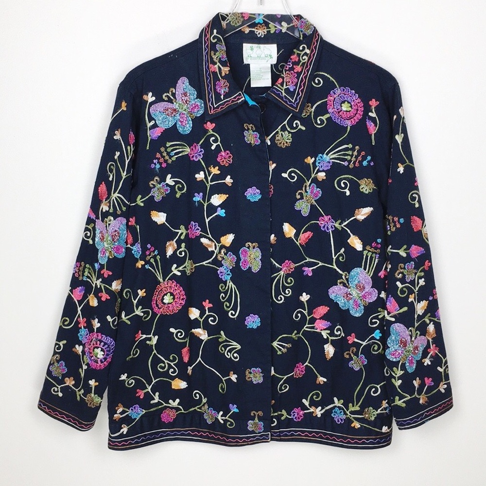 The Quaker Factory Embellished Embroidered Jacket
